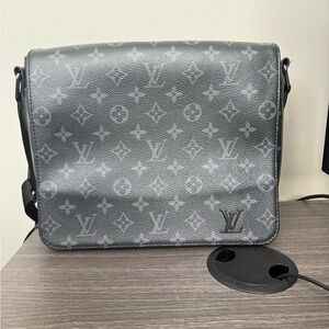 Louis Vuitton Gray Monogram Messenger Bag